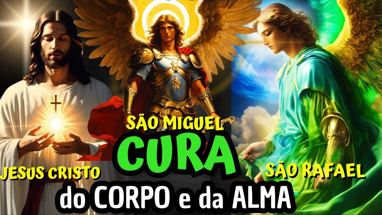 Jesus Cristo, São Rafael Arcanjo e os Anjos da Cura - Ore com fé  até Dormir e Manifeste a Graça