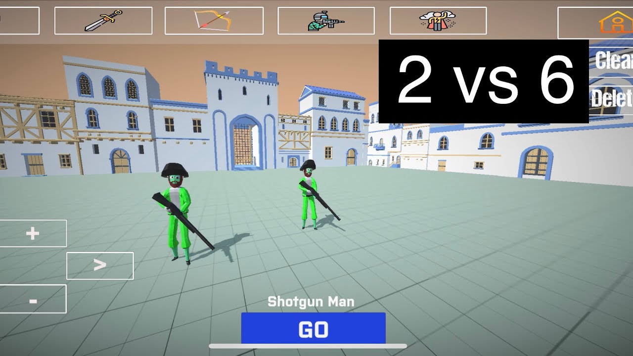 Ragdoll Battle simulator 2 vs 6