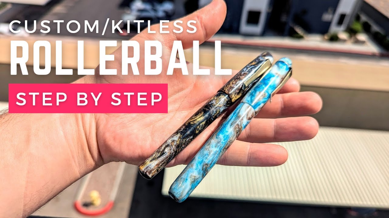 Custom/Bespoke/Kitless Rollerball Pen - Making A DiamondCast Pen Body for Pilot G2 & Schmidt Refills