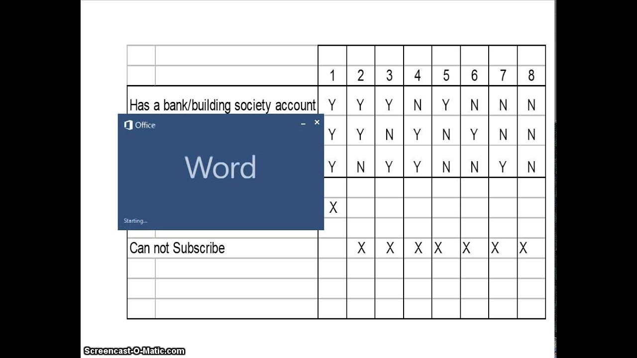 Decision Tables