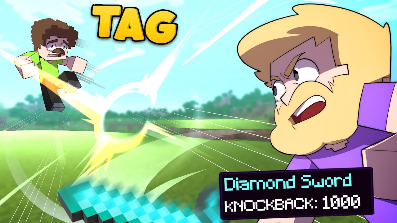 Minecraft Tag With Extreme Knockback!