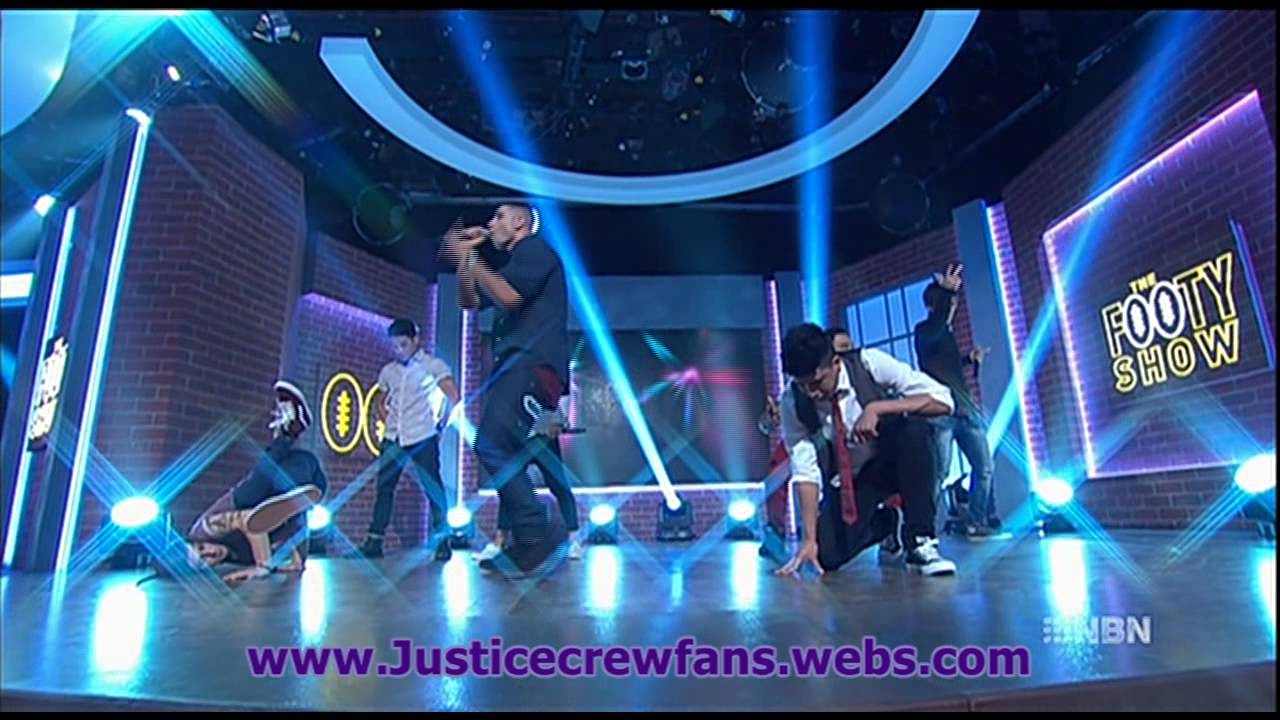 Justice Crew on the Footy show 26/9/13