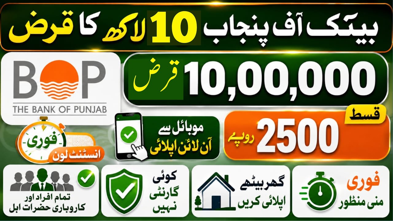 How to Get a 1 Million Rupee Loan from the Bank of Punjab | SME Digital Finance Full Guide