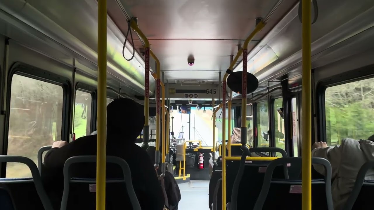 Clallam Transit Rt 16 flying along the Strait of Juan de Fuca