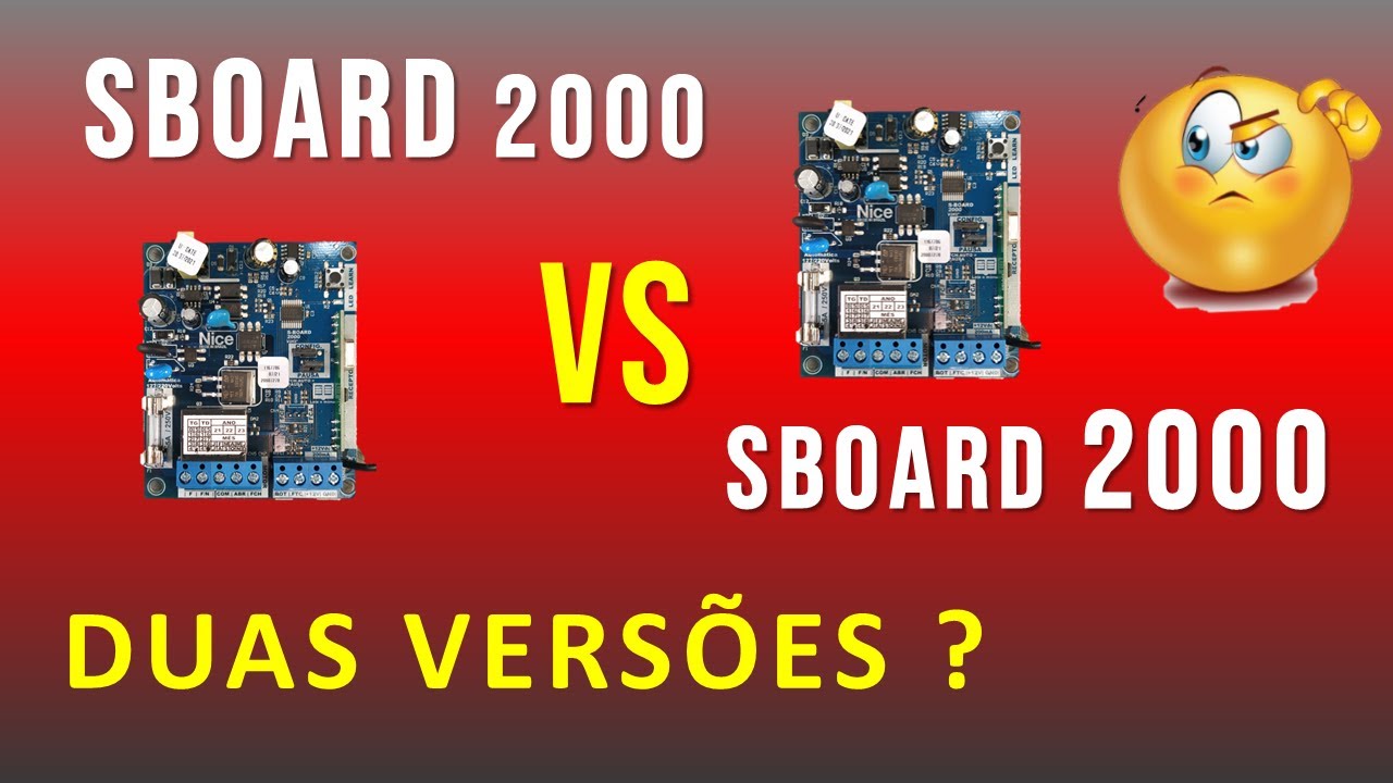 Como Saber Placa Sboard 2000 tem Freio de Parada ou Rampa de Desaceleração Para Não Bater Portão