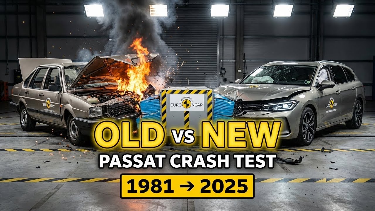 OLD vs NEW: Volkswagen Passat Crash Test Evolution (1981–2025)
