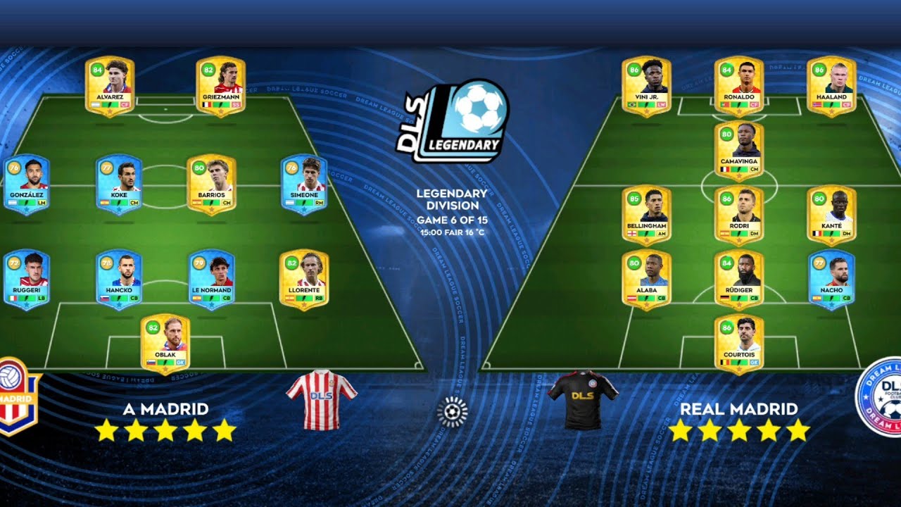 DLS26 REALMADRID VS A MADRID VS SUNDERLAND