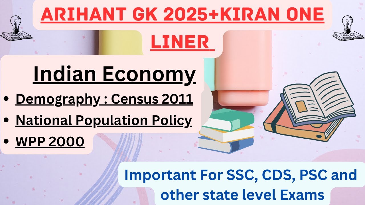 Indian Economy (V-10) : Demography- Census 2011, National Population Policy, WPP 2000