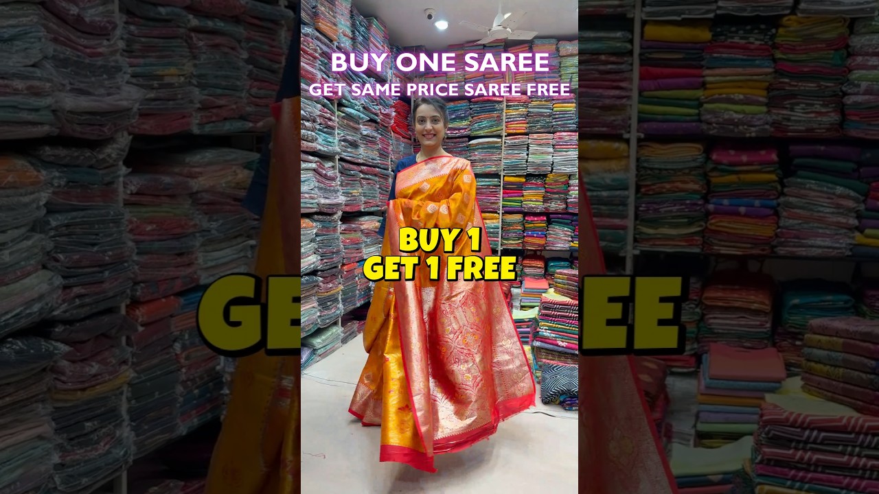 🎉 Buy 1 Get 1 FREE Saree Offer | Nauvari, Paithani, Banarasi & More | Pushpam Sarees
