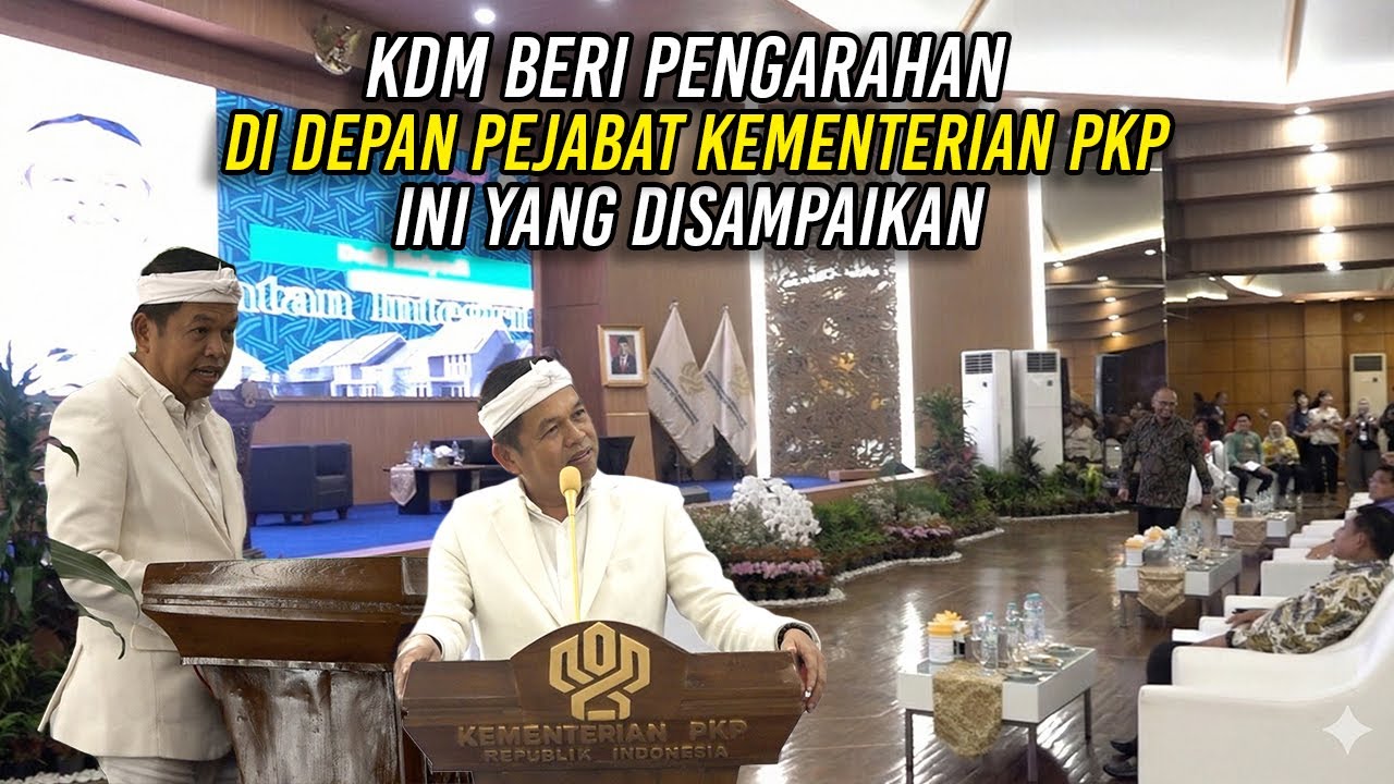 BERI PENGARAHAN DI DEPAN PEJABAT KEMENTERIAN PERUMAHAN DAN KAWASAN PERMUKIMAN | INI YANG DISAMPAIKAN