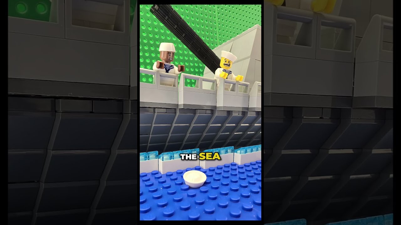 Моряк LEGO времён Первой мировой войны упал в море