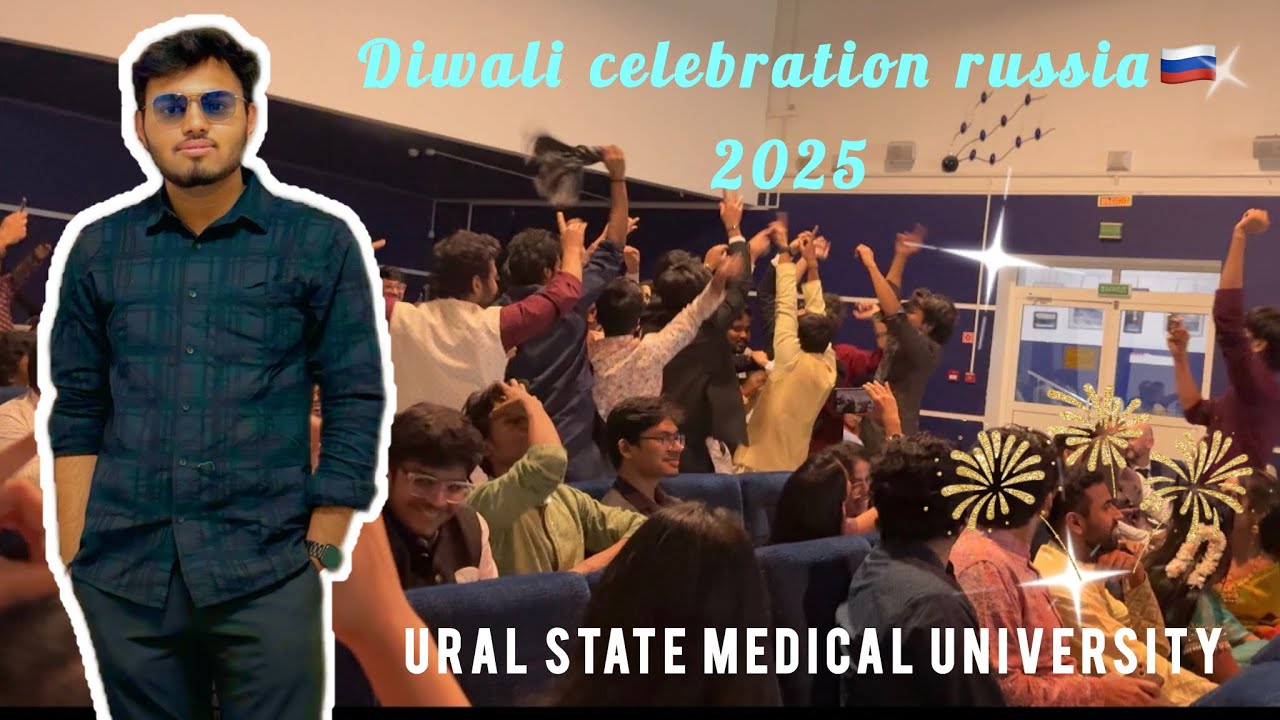 Indian culture in russia🇮🇳✨|| Diwali fest in ural state medical university