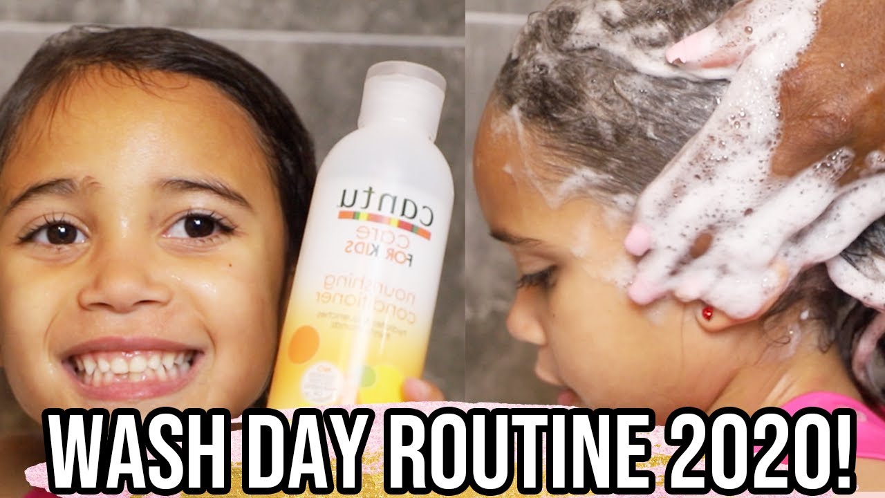 MIXED KIDS HAIR CARE WASH DAY ROUTINE 2020!! | Cantu Care For Kids, CurlyKids and More
