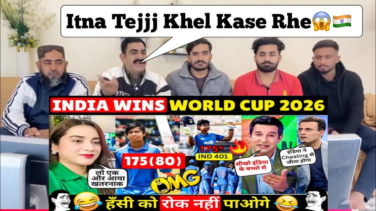 🔥 INDIA WINS WORLD CUP 2026 UNDER 19 VAIBHAV SURYAVANSHI 175 ind vs eng 😆 PAK MEDIA CRYING