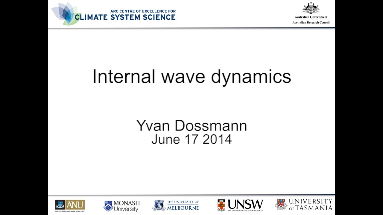 Internal wave dynamics (Yvan Dossmann)