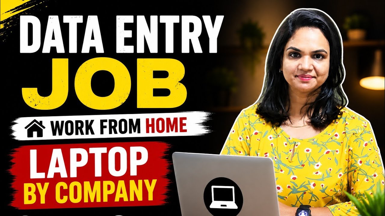 🔴 Data Entry- Work From Home Job| July 2026| Online Remote job 2026|घर बैठे काम|