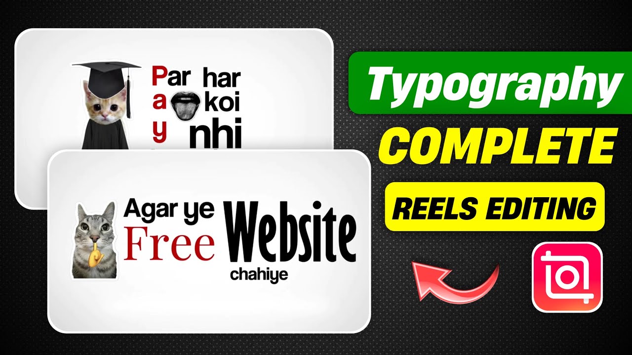 Typography Reels Editing In Inshot | Typography Reels Video Editing In Inshot App | Inshot Tutorial