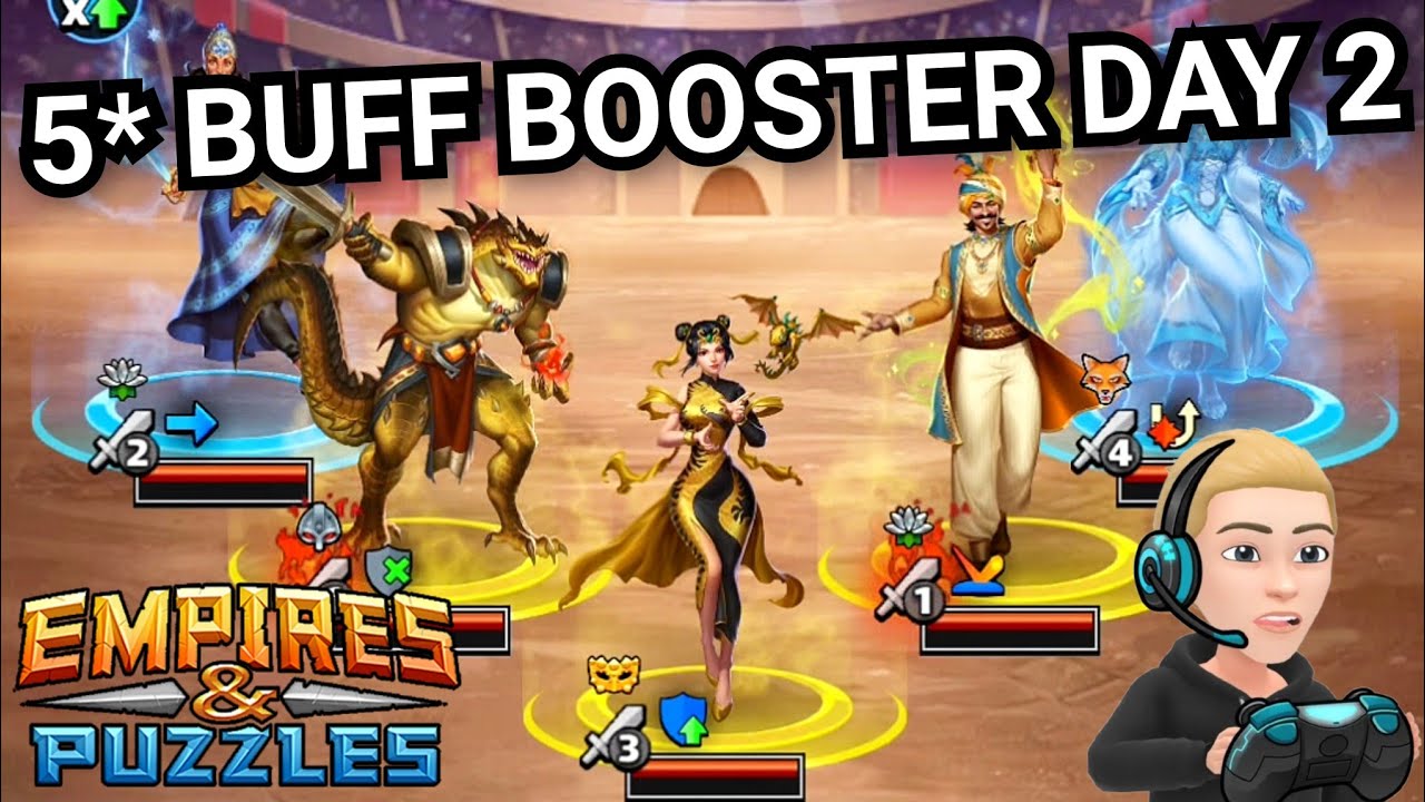 5* Buff Booster Raid Tournament With Commentary - Day 2 - No Purple - Empires & Puzzles