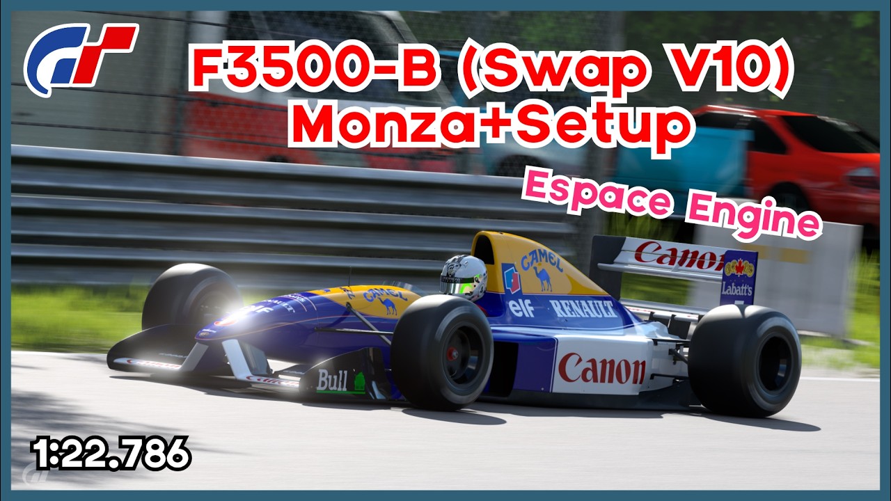 GT7 | SWAP Espace F1 Gran Turismo F3500-B Autodromo Nazionale di Monza 1:22.786 | Lap + Setup