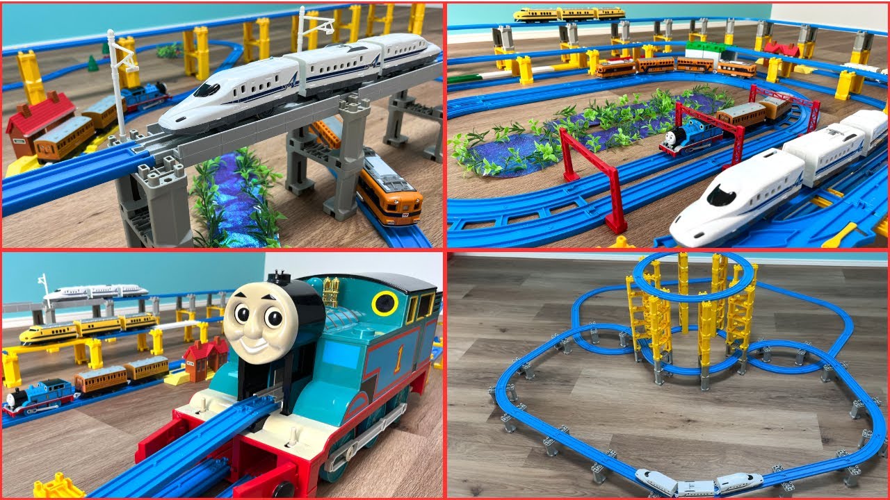 Plarail: Thomas, Shinkansen, and japanese trains running scenes compilation ④