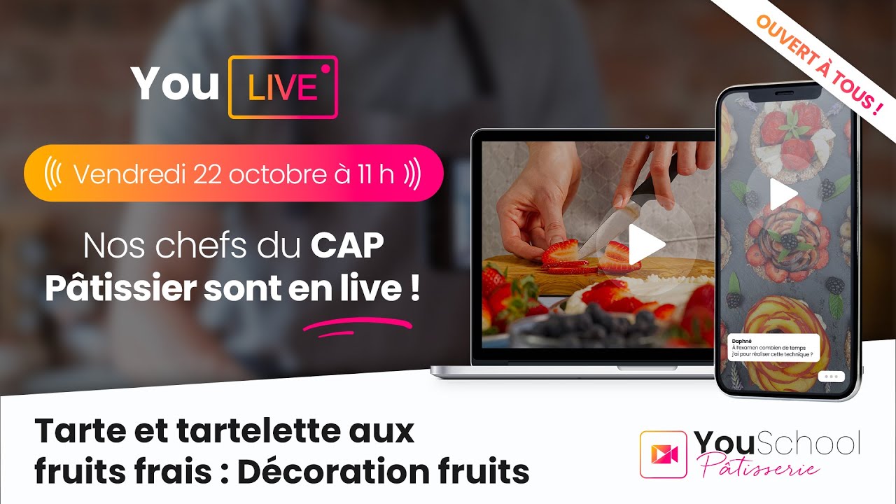 Replay du Live CAP Pâtissier : Tartes aux fruits frais