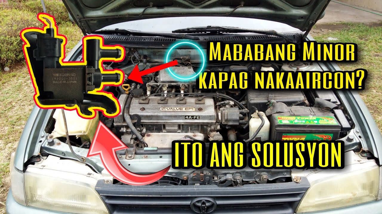 Bagsak ang minor kapag buhay ang aircon || Toyota corolla bigbody gli idle-up problem.