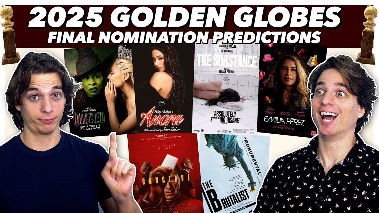 FINAL 2025 Golden Globes Nomination Predictions!!