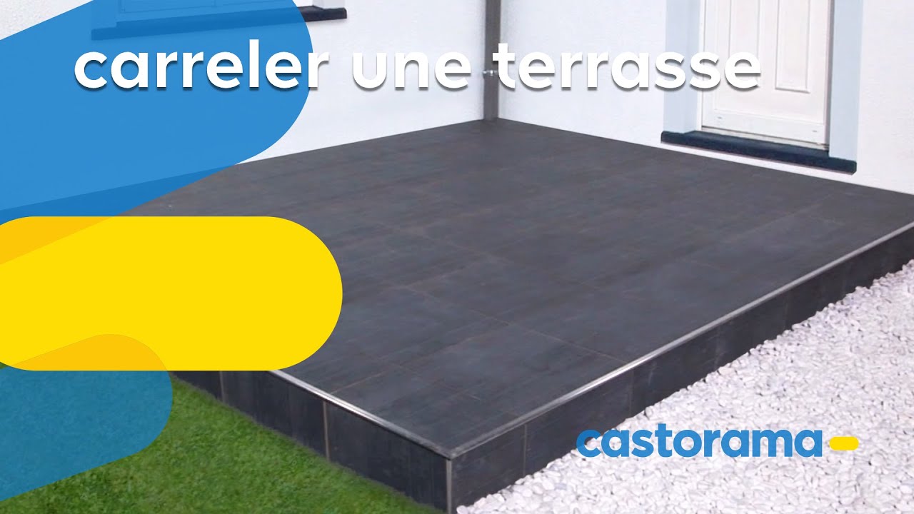 Poser une terrasse en carrelage (Castorama)