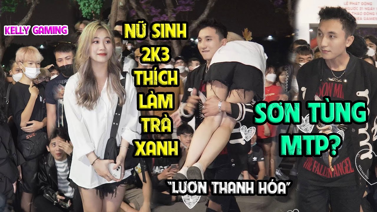 Nữ sinh 2k3 thích làm Trà Xanh gặp ngay "Sơn Tùng" MTP sinh đôi giữa phố đi bộ Hà Nội & Kelly Gaming