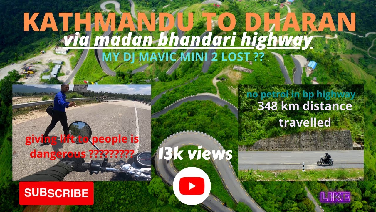 kathmandu to dharan solo ride via madan bhandari highway. best highway of nepal.