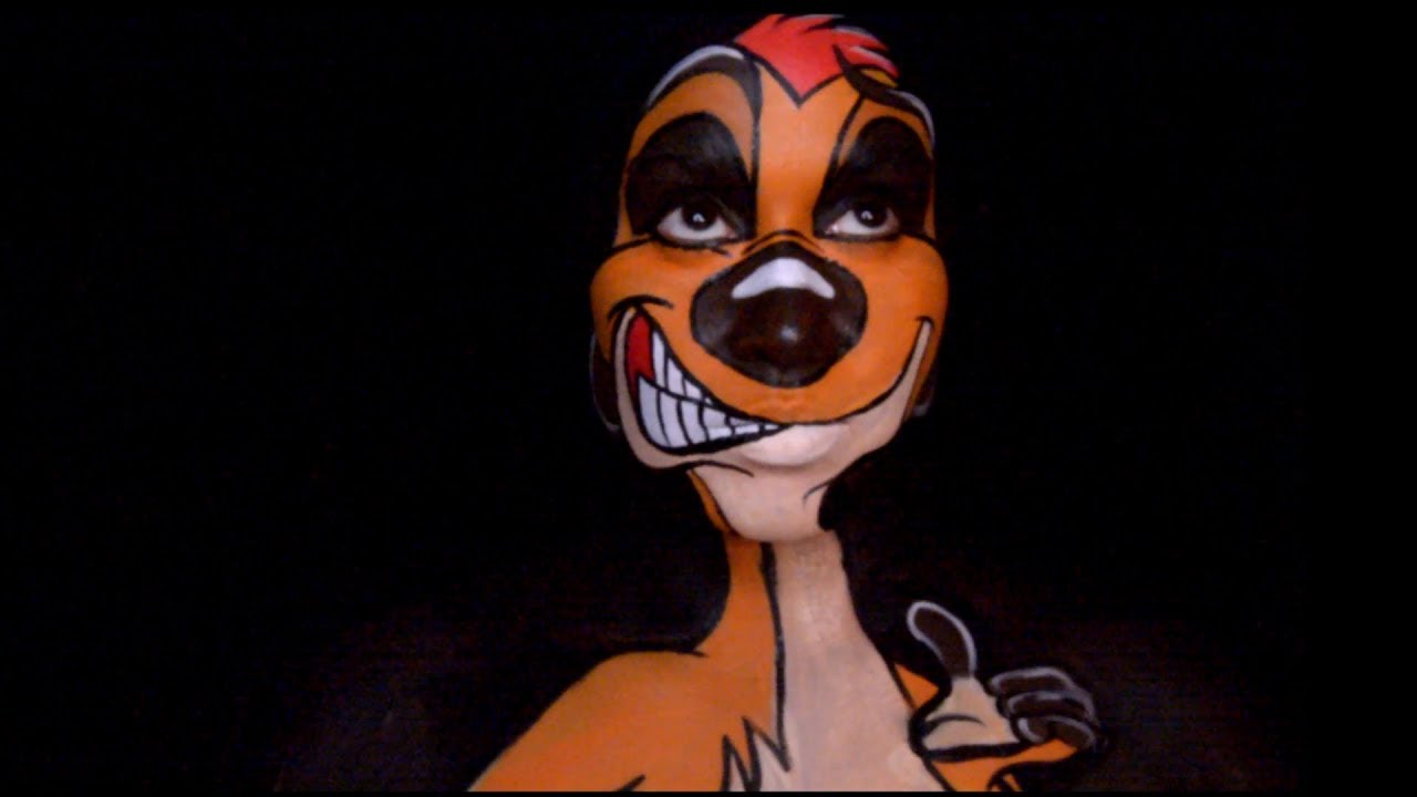 Lion King Timon makeup Tutorial