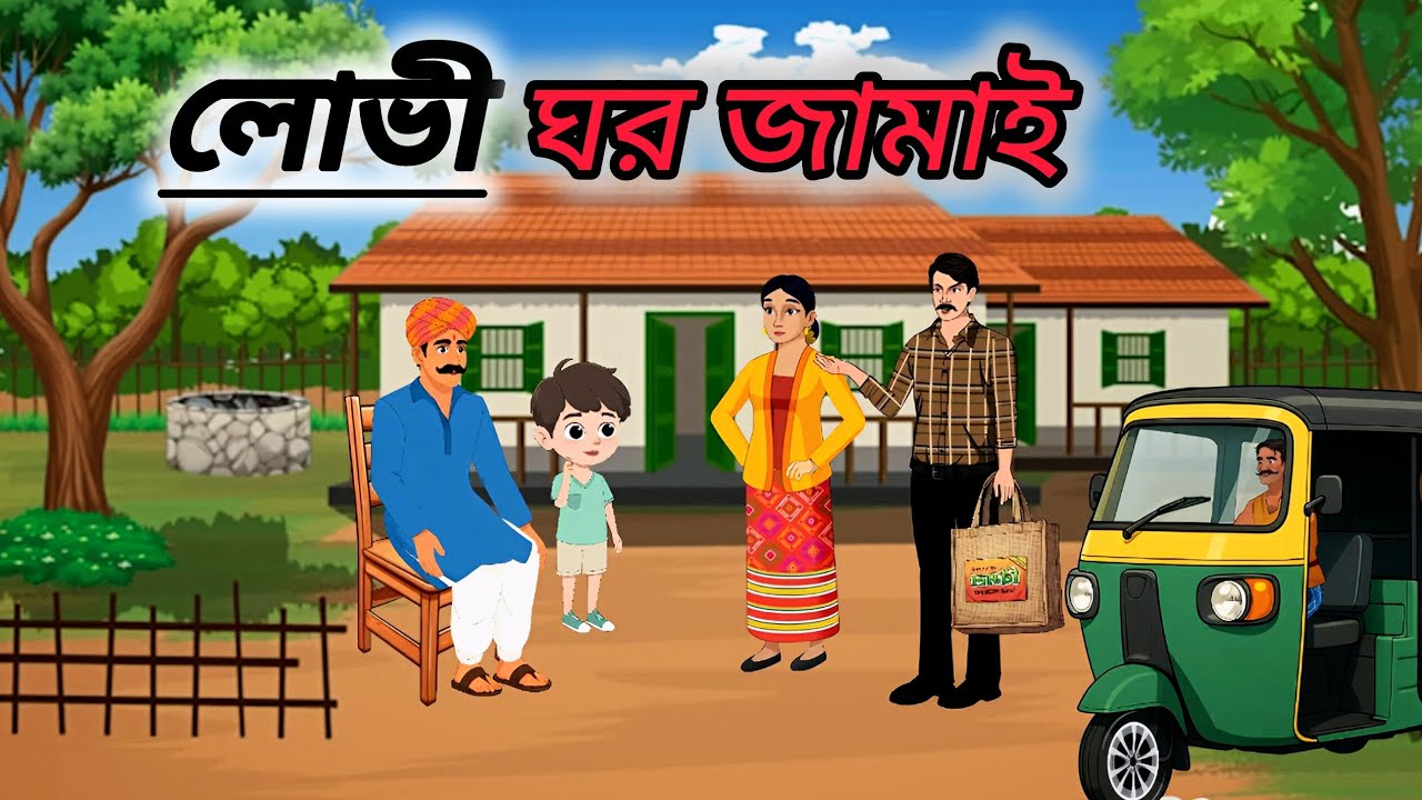 শ্বশুরবাড়ি ঢুকতেই লোভী জামাইয়ের নতুন দাবি! তারপর যা হলো…।।বাংলা কার্টুন গল্প।।কার্টুন ভিডিও।moral 
