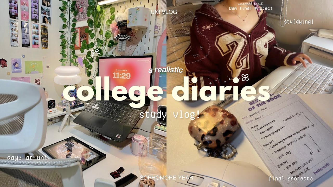 Видеоблог об учёбе 📚🙇‍♀️ Очень продуктивные дни, адская неделя, дни в университете, бесконечная у...