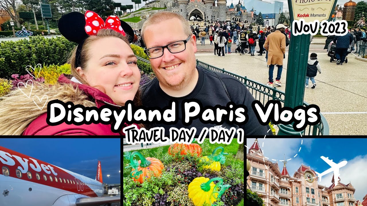 TRAVEL DAY TO DISNEYLAND PARIS 🏰✨| Dragons, Parades, Food 🌯🍟, Fireworks 🎆 & More | Georgia & Todd