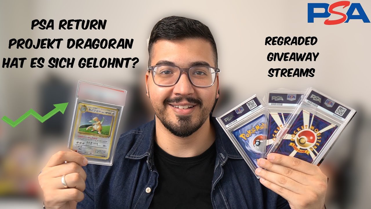 PSA return! - Projekt Dragoran - Lohnt sich das regrading? (Giveaway) #psa #pokemon