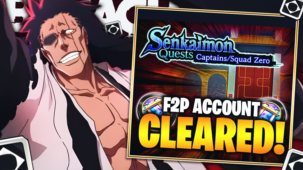 BEATING THE NEW CAPTAIN SENKAIMON QUEST AS A F2P?! Bleach: Brave Souls!