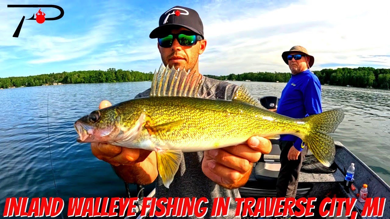 Traverse City Inland Walleye Fishing
