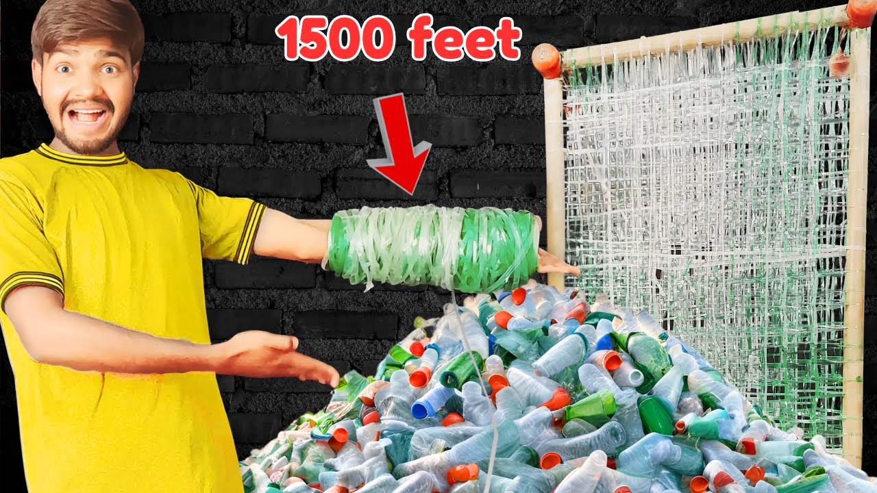 We Made an Amazing Bed (Char-Pai) From Plastic Bottle's rope | Plastic Bottle's ki Char-Pai