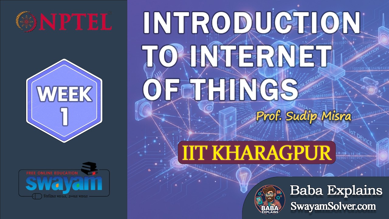 NPTEL IoT Week 1 Quiz Answers 2026 | Introduction to Internet of Things Assignment Solution
