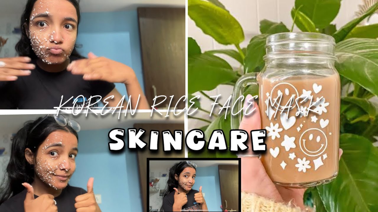 Korean Rice mask for face | Brightening face pack | Korean face pack | Homemade Korean facepack 