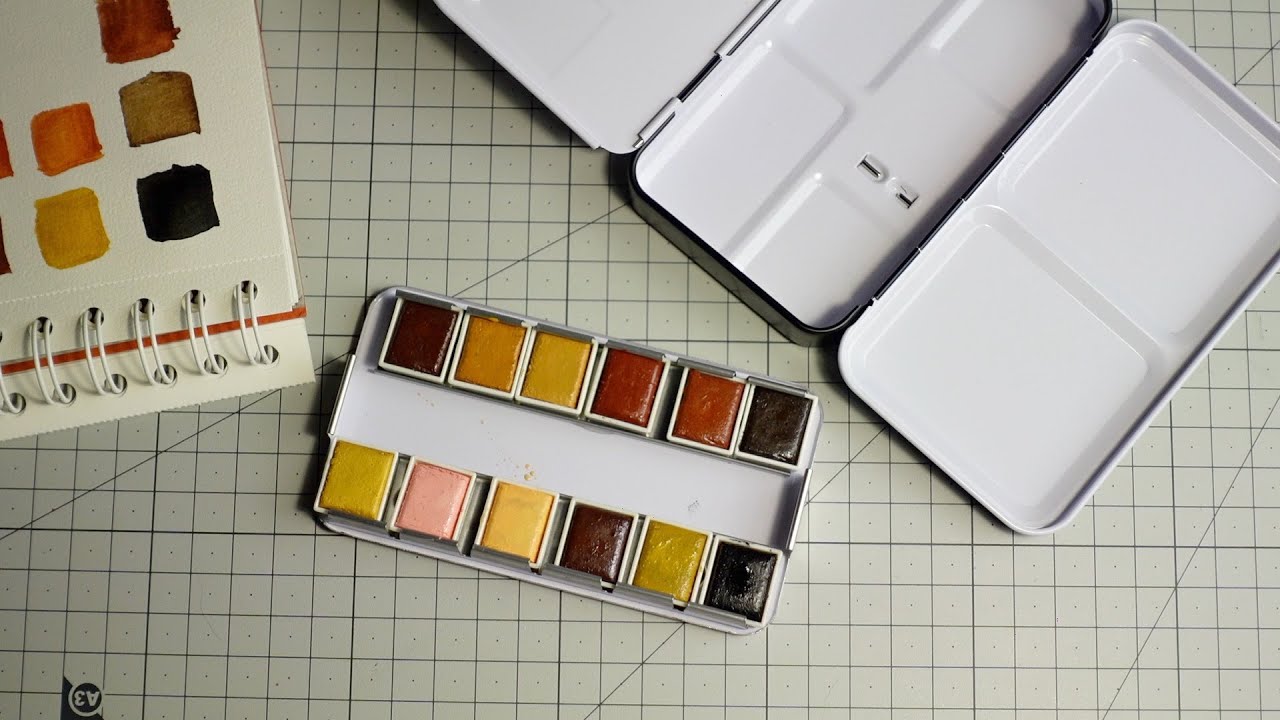Prima Marketing COMPLEXIONS watercolor palette - unboxing and swatches