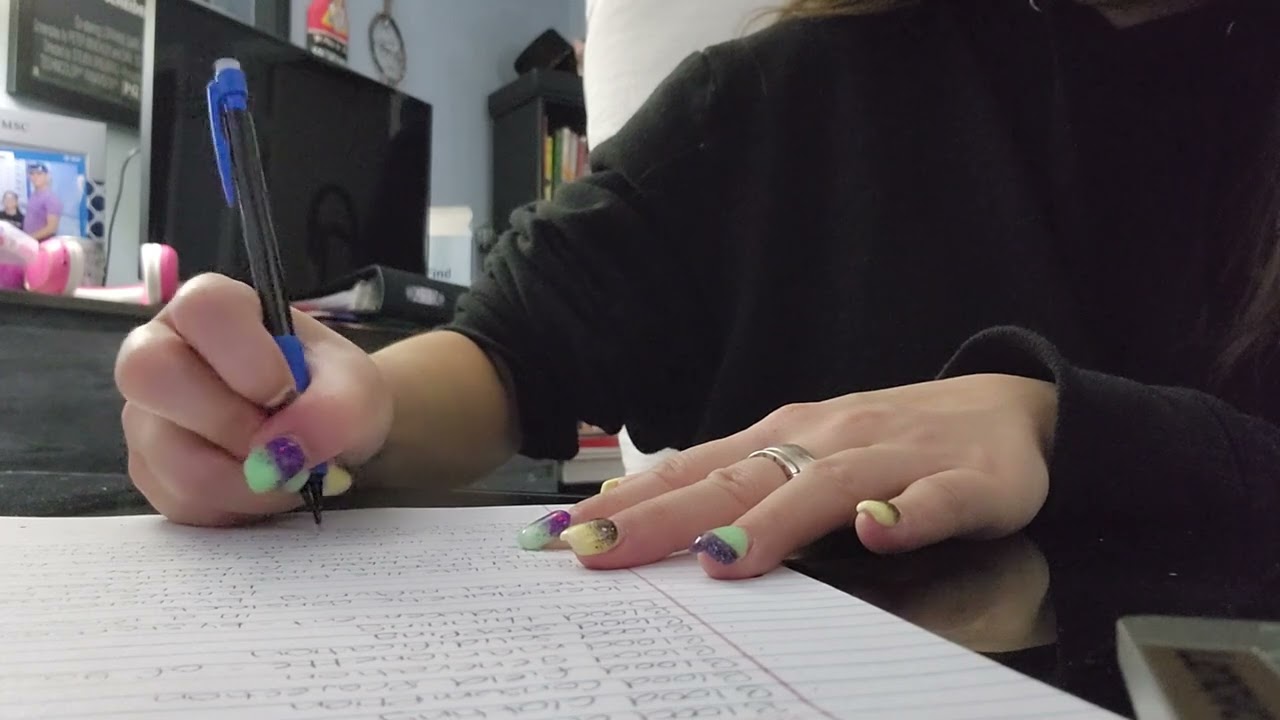 *ASMR* Writing - No Talking