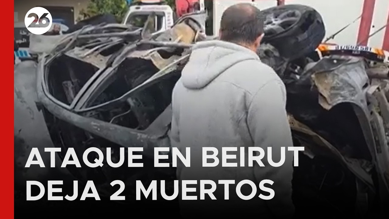 🚨 ATAQUE A&Eacute;REO EN BEIRUT | Un motociclista falleci&oacute; en la autopista de Jiyeh por la explosi&oacute;n