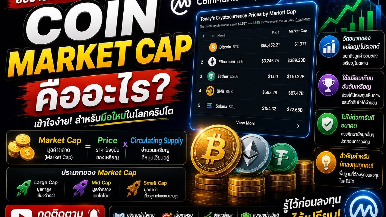 อธิบาย Coin Martket Cap แบบละเอียด