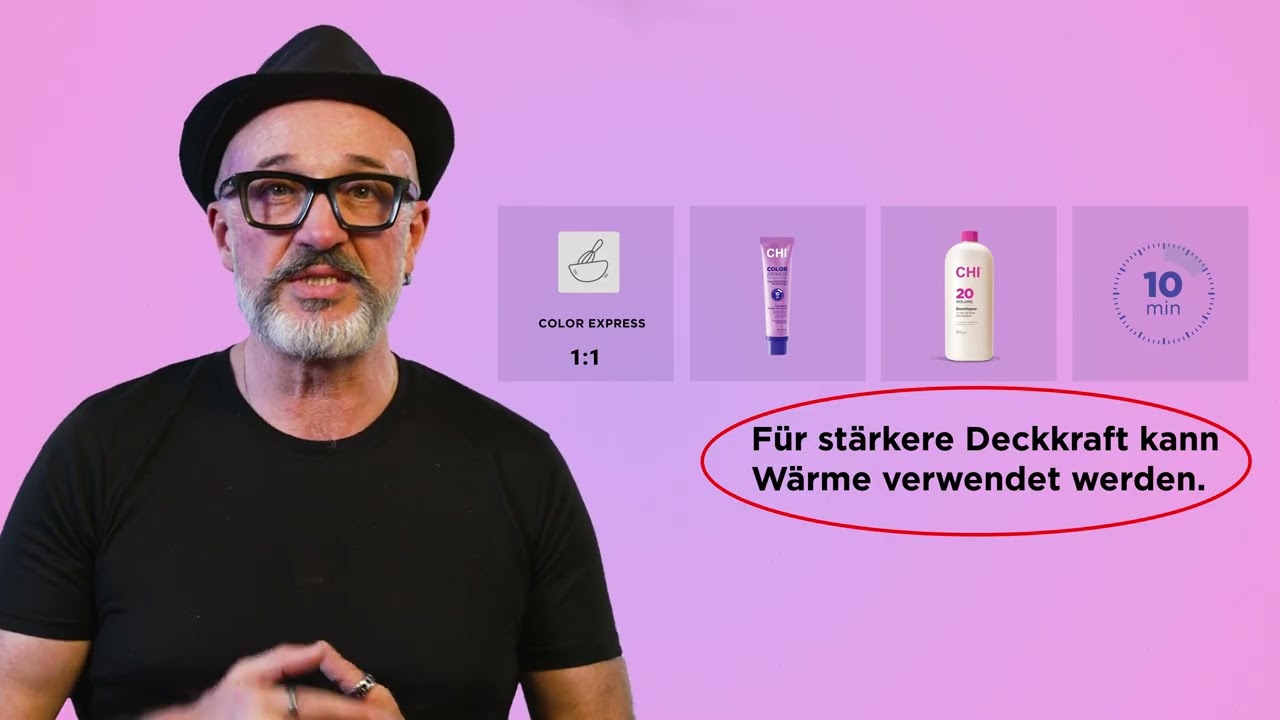 CHI COLOR EXPRESS: 100 % Deckkraft in nur 10 Minuten | Schnellcoloration für Profis