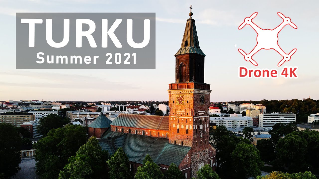 Turku, Finland by Drone Summer 2021 (4K) - City of Magical Light