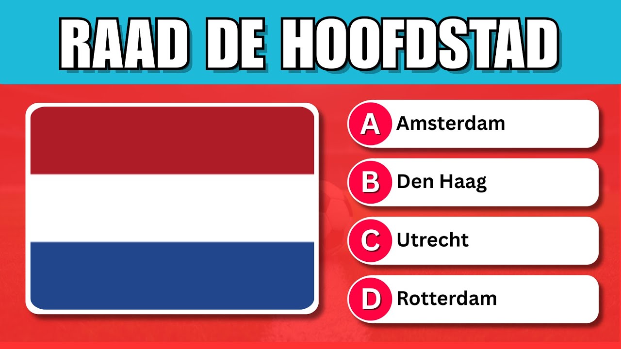 🌎RAAD DE HOOFDSTEDEN VAN DE 75 LANDEN - MAKKELIJK🟢 GEMIDDELD🟠 MOEILIJK🔴