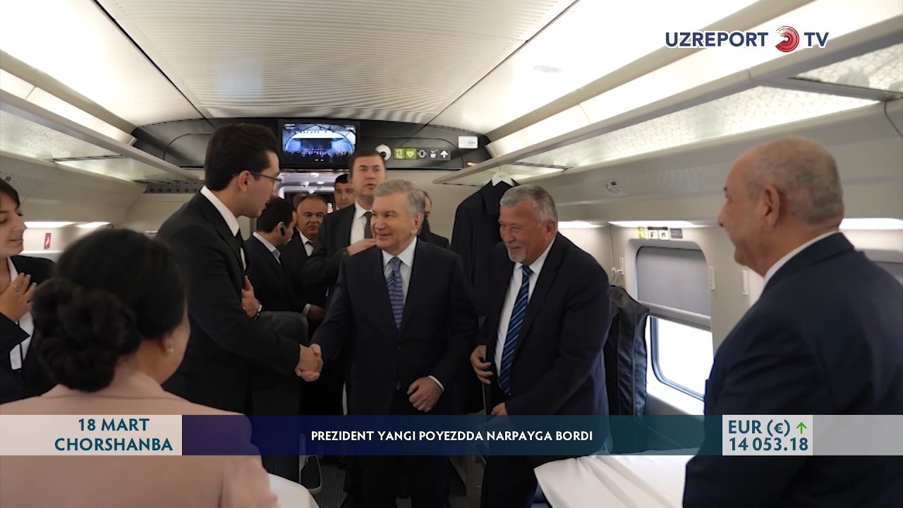 Prezident yangi poyezdda Narpayga bordi