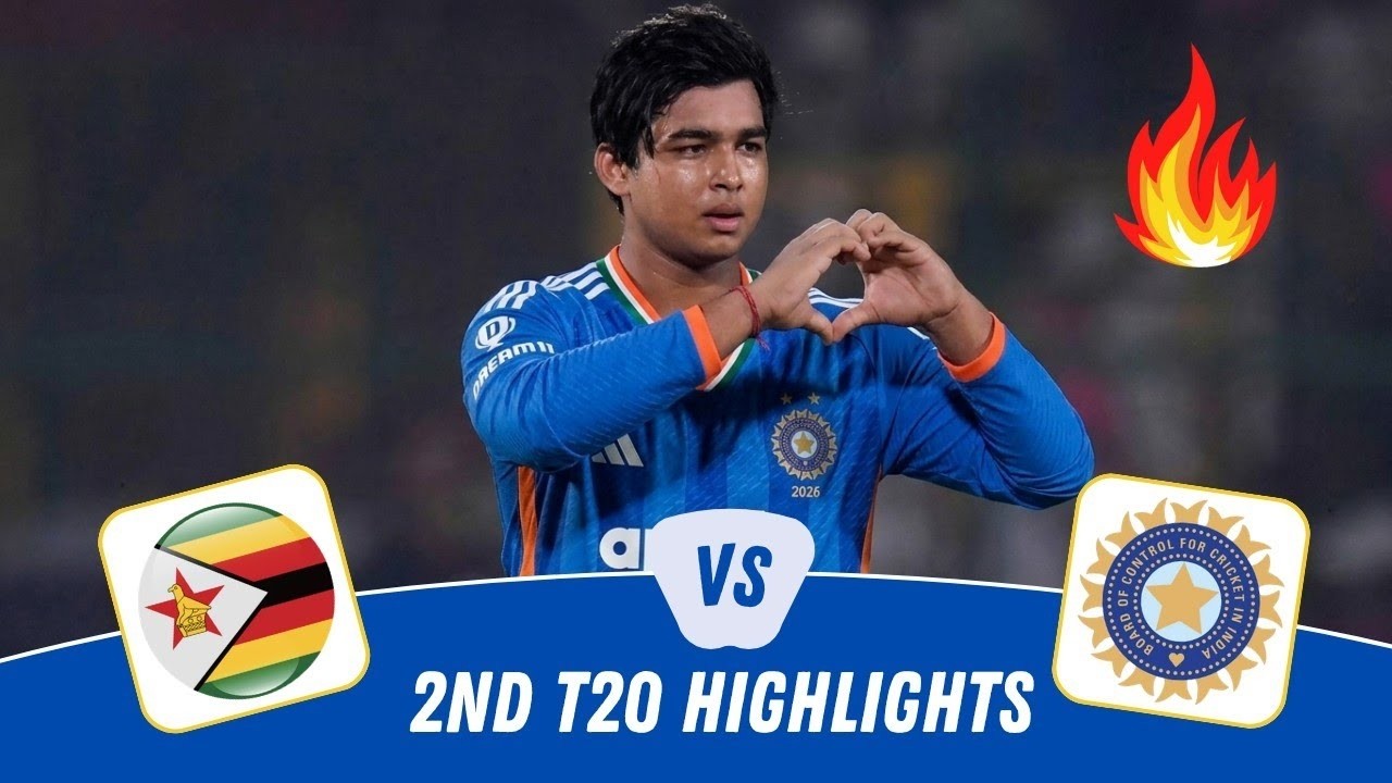 India vs Zimbabwe 2nd T20 2026 Highlights | Ind vs Zim