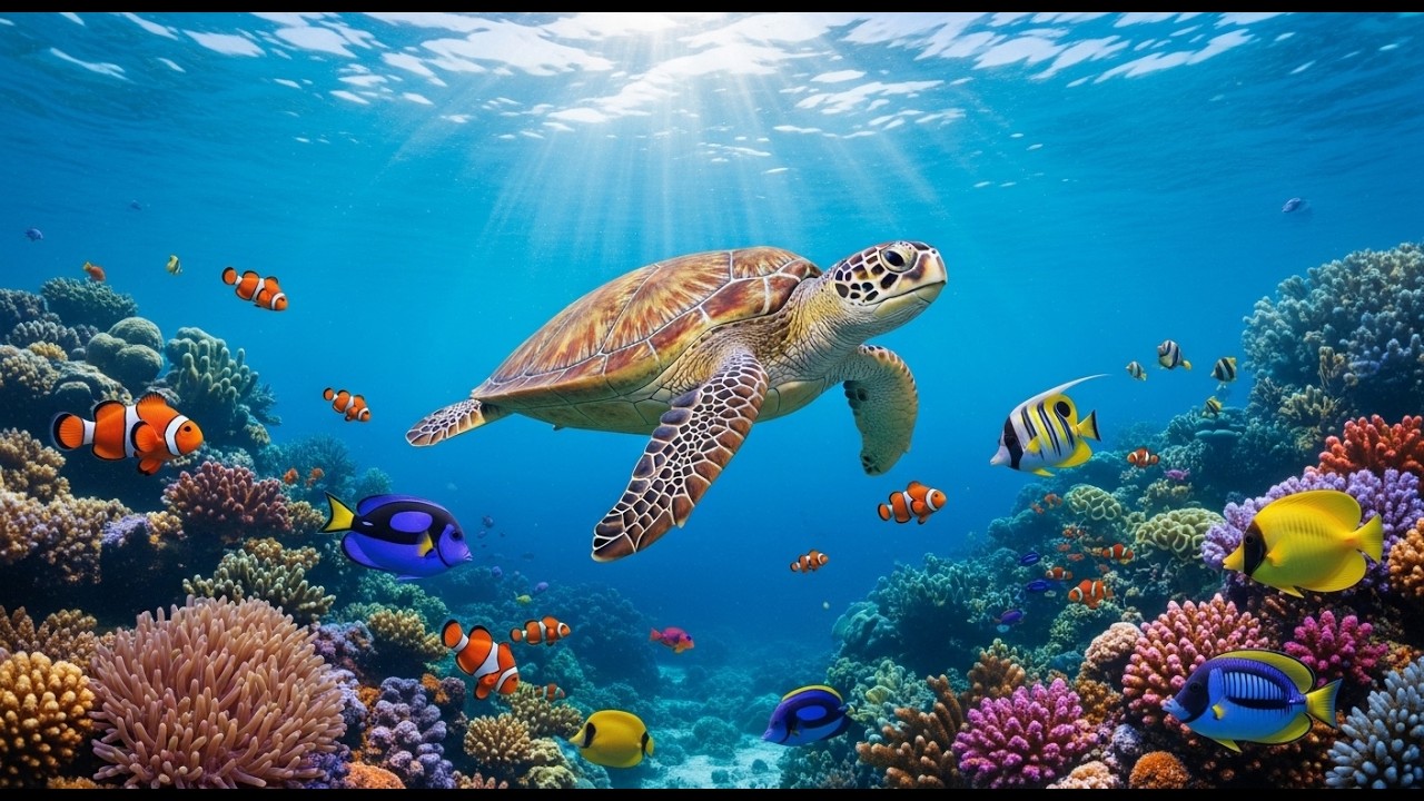 Relaxing Ocean Life in 4K 🐠 Beautiful Aquarium Scenes for Stress Relief